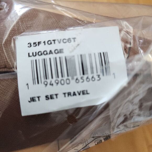 Michael Kors Brown Leather Dome Jet Set Travel Crossbody Bag - Picture 9 of 10